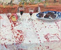 red wine, ripe plums and the indian cloth by alice mumford - click for enlargement