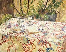 summer wine and the indian tablecloth, polgrean by alice mumford - click for enlargement