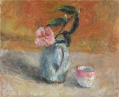 The Green Jug & Camelia by Alice Mumford - click for enlargement