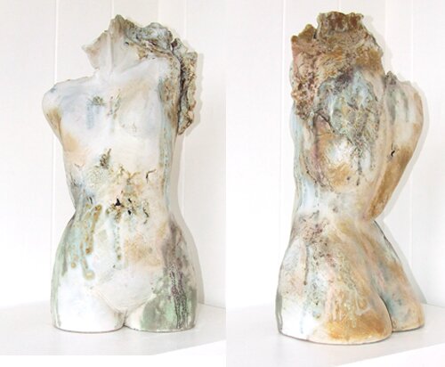 Metamorphic female torso 'L' by adela powell - click image to close