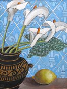 Arrum Lillies and Lemon by Angela Stead - click for enlargement