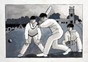 The Cricketers by Angela Stead - click for enlargement