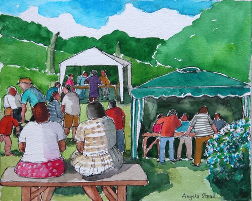 The Fete at St Levan by Angela Stead - click image to close