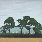 Laniscat through trees by Barrie Briscoe - click for enlargement