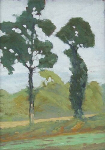 Pair of Oaks by Barrie Briscoe - click image to close