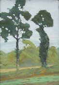 Pair of Oaks by Barrie Briscoe - click for enlargement