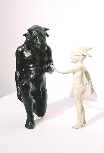 minotaur and bunnygirl by beth carter - click image to close