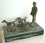 Man and Whippets by christopher marvell - click for enlargement