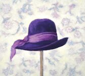 purple felt hat by jess allen - click for enlargement