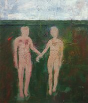 two figures, man and woman by jane vaughan-wilson - click for enlargement