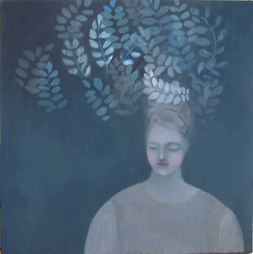 'forest' by kristin vestgard by mixed christmas exhibiton - click image to close