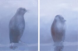 between one and two (diptych) by Kristin Vestgard - click for enlargement