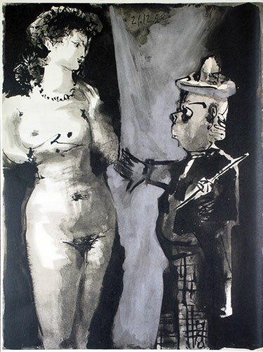 La Comedie Humaine 21.12.53 by Pablo Picasso - click image to close