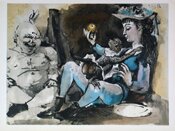 La Comedie Humaine 26.1.54 by Pablo Picasso - click for enlargement