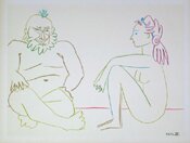 La Comedie Humaine 27.1.54 XIV by Pablo Picasso - click for enlargement