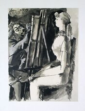 La Comedie Humaine 27.11.53 by Pablo Picasso - click for enlargement