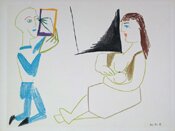 La Comedie Humaine 29.1.54 V by Pablo Picasso - click for enlargement