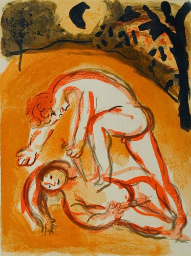 cain and abel by marc chagall - click image to close