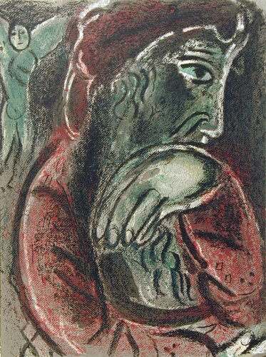 job in despair by marc chagall - click image to close