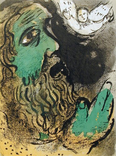 job praying by marc chagall - click image to close