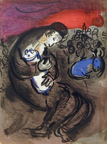 jeremiah's lamentations by marc chagall - click image to close