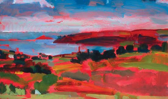 Red Landscape by michael upton - click image to close