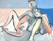 on the beach - by romi behrens by mixed show - click for enlargement