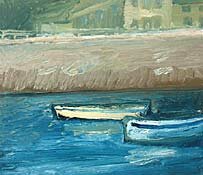 boats at porthlevan by romi behrens - click for enlargement