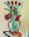 Tulips Red & Green by Romi Behrens - click for enlargement