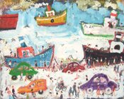 boats and cars by Simeon Stafford - click for enlargement