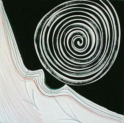 Black & White Spiral 03 by terry frost - click image to close