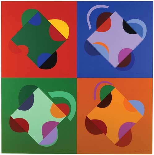 development of a square (red, blue, green, orange) by Sir Terry Frost - click image to close