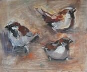 Three Sparrows